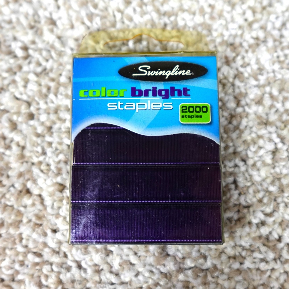 Swingline Color Bright Blue Staples 2000 Count Standard Size 35121